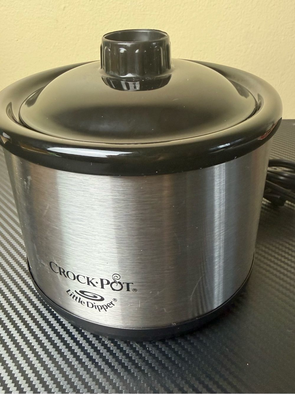 Mini Crock-Pot Little Dipper Stainless Steel Electric Portable Slow Cooker